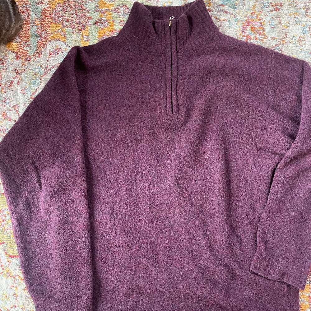 Northern Isles Merino Wool Quarter-Zip - Medium - Spring Layering Top - Outdoor